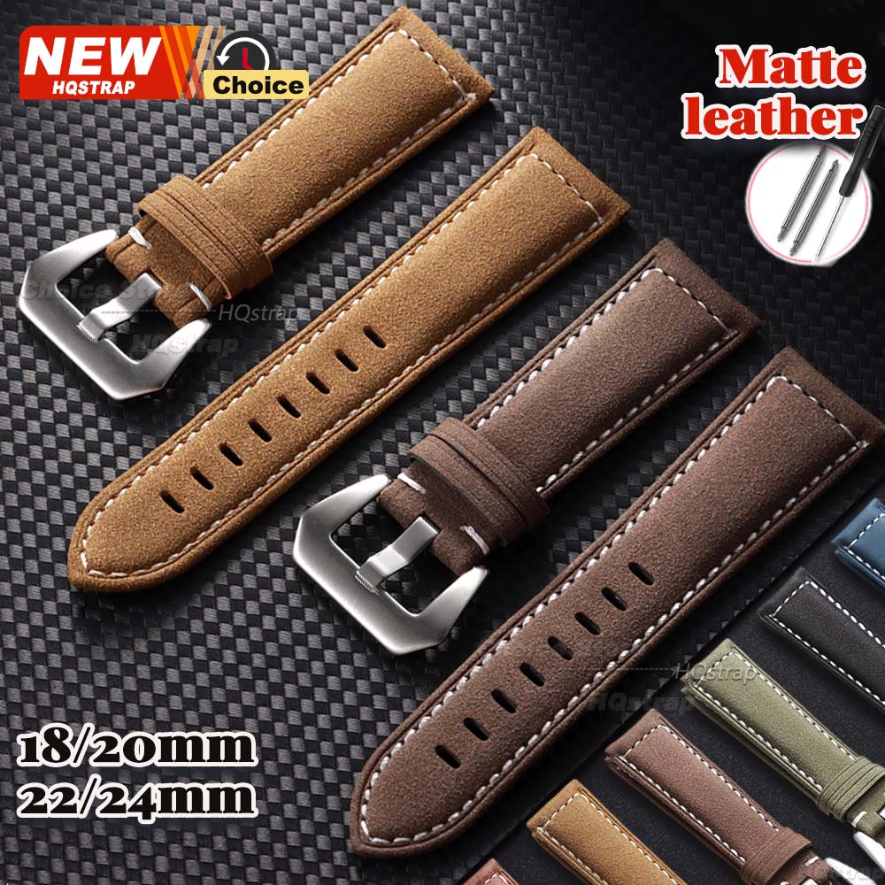 Accessories With Watch - New 18/20/22/24mm Handmade Matte Strap for
