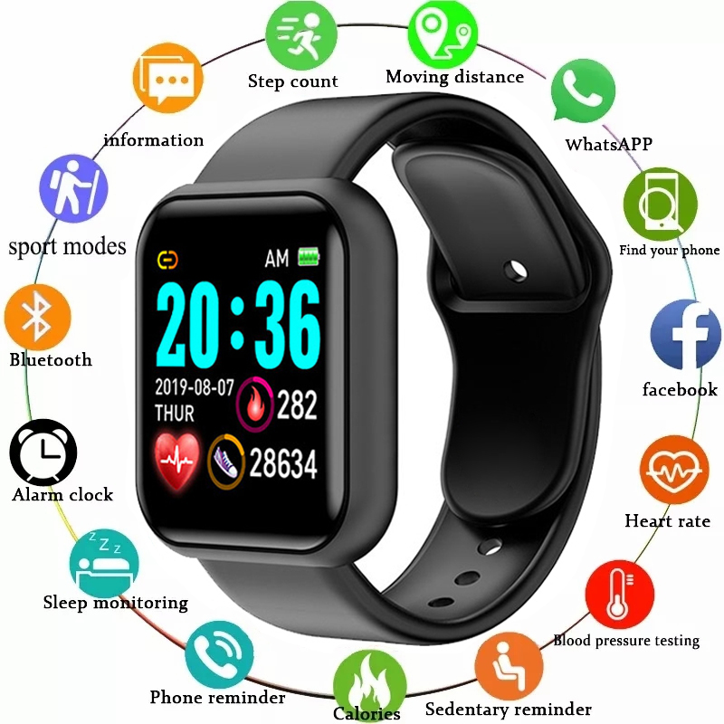 Smartwatch X12 - Y68 Smart Watch Men Women Heart
