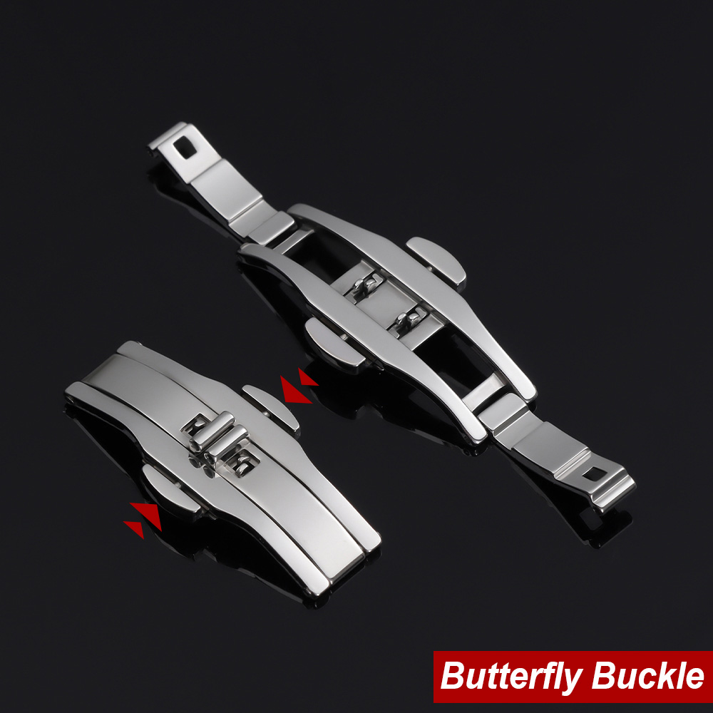 Smartwatch Universal - Watch Accessories Double Push Automatic Butterfly