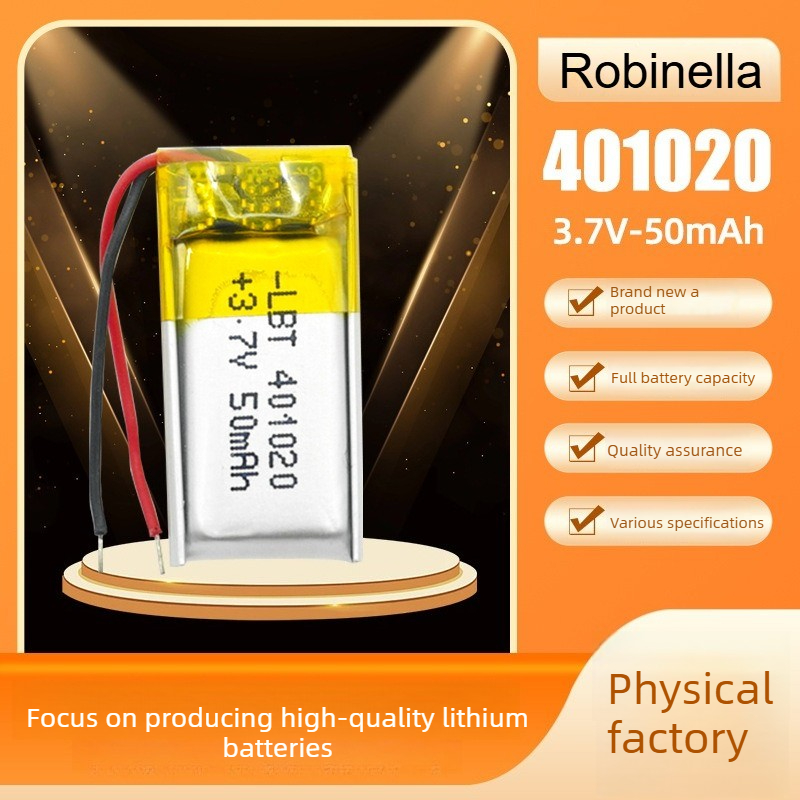 Smartwatch Headset - 401020 3.7V 55mAh Lithium Polymer Battery