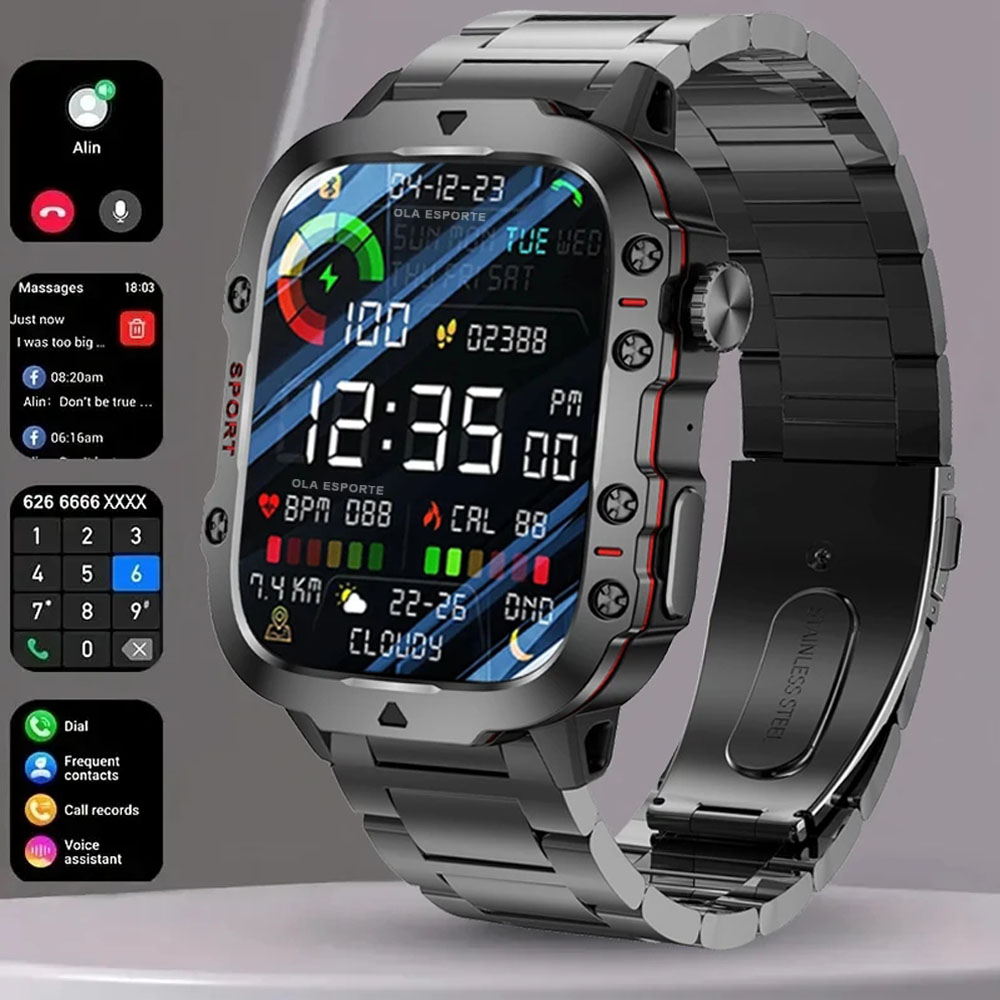 Smartwatch Faces - 2025 New Military Smart Watch Men
