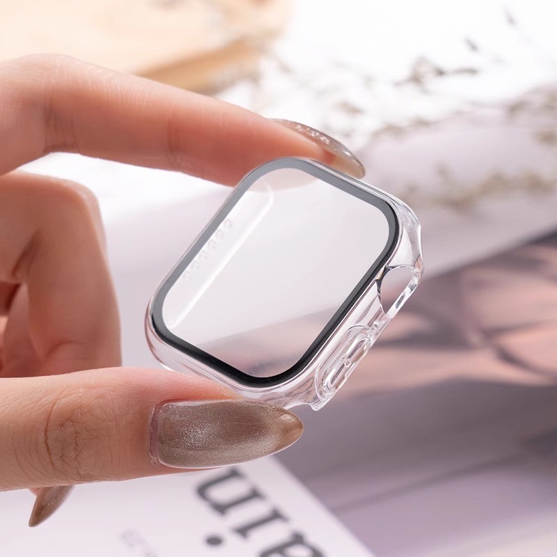 Smartwatch Watch Accessories For Women - 3pack Glass+cover For Apple Watch Case