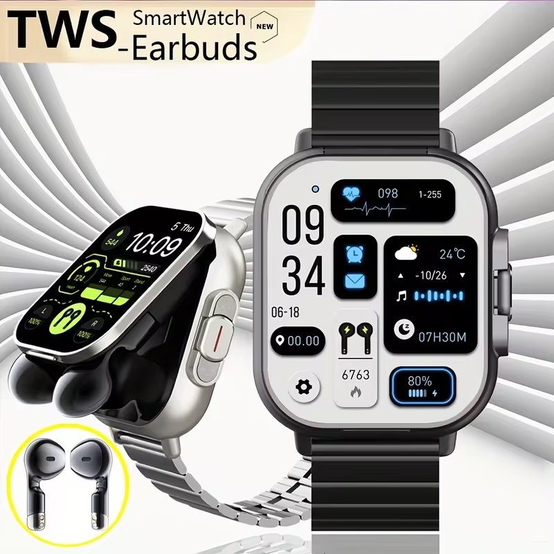 Smartwatch Headset - NFC Smart Watch TWS 2-in-1 Headset
