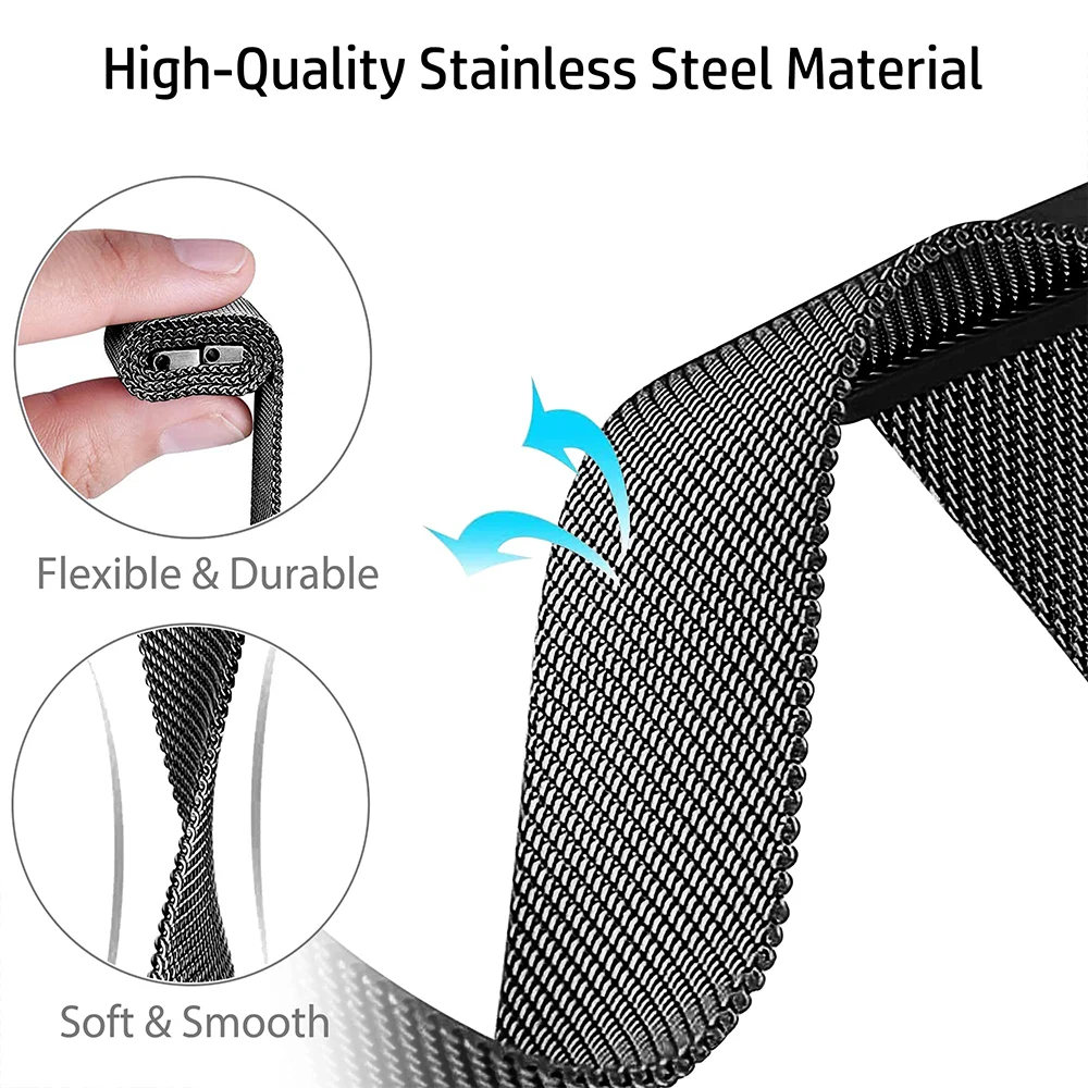 20mm 22mm Milanese Strap for X - Solo Loop Strap recension och pris