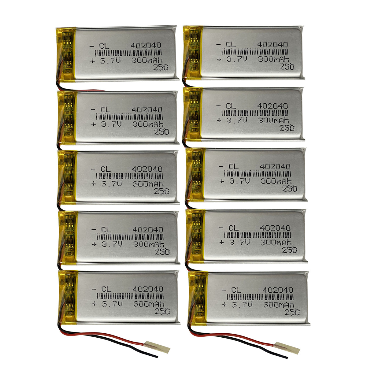 10PCS 3.7V 300mAh 402040 Recha - Smartwatch Headset recension och pris
