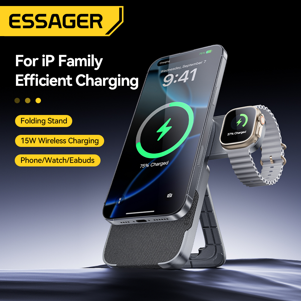 Essager 3-in-1 Portable Foldin - Smartwatch Ac recension och pris