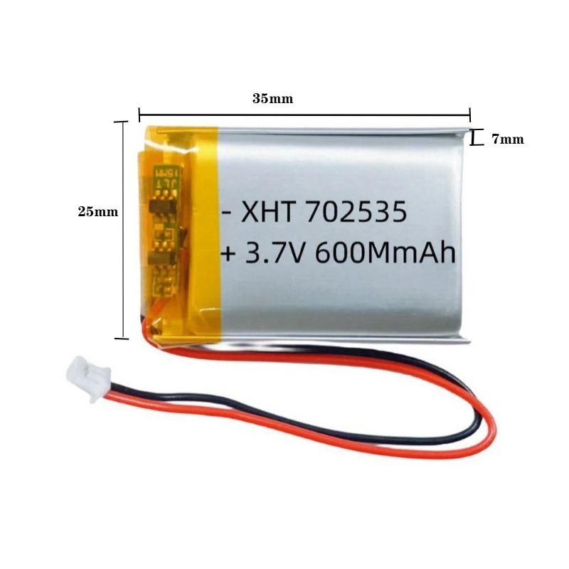 702535 3.7V 600mAh Li Polymer  - Smartwatch Headset recension och pris