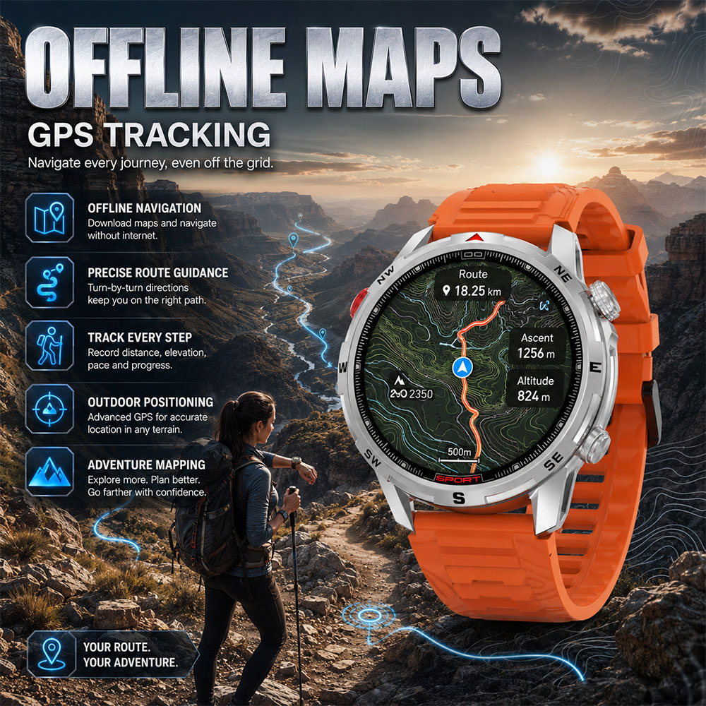 Multifunctional Sports GPS Sma - Smartwatch Faces recension och pris
