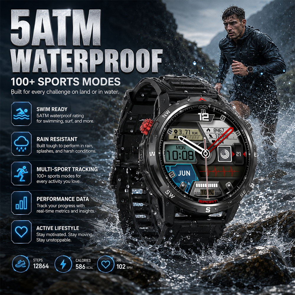 Multifunctional Sports GPS Sma - Smartwatch Faces recension och pris