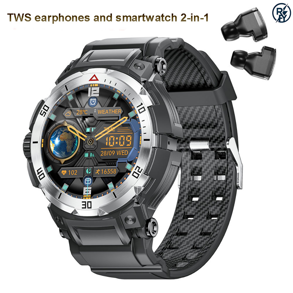2-in-1 Smart Watch with TWS Bl - Smartwatch Headset recension och pris