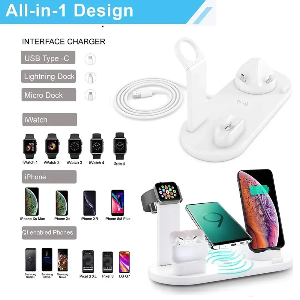 30W 7 in 1 Wireless Charger St - Smartwatch Ac recension och pris