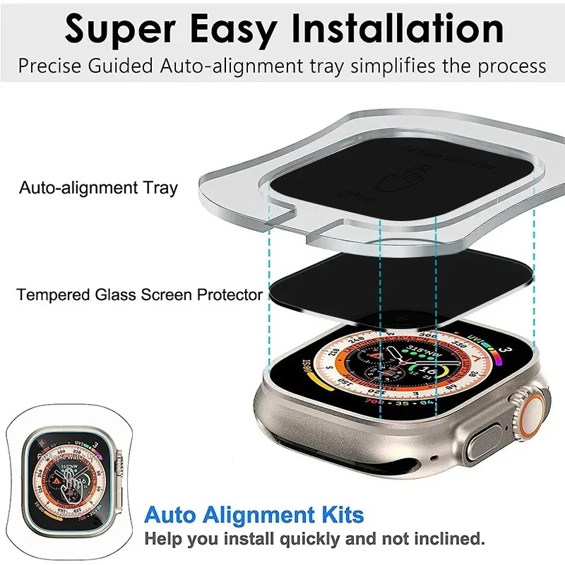 Tempered Glass for Apple Watch - Watch Face Protector recension och pris