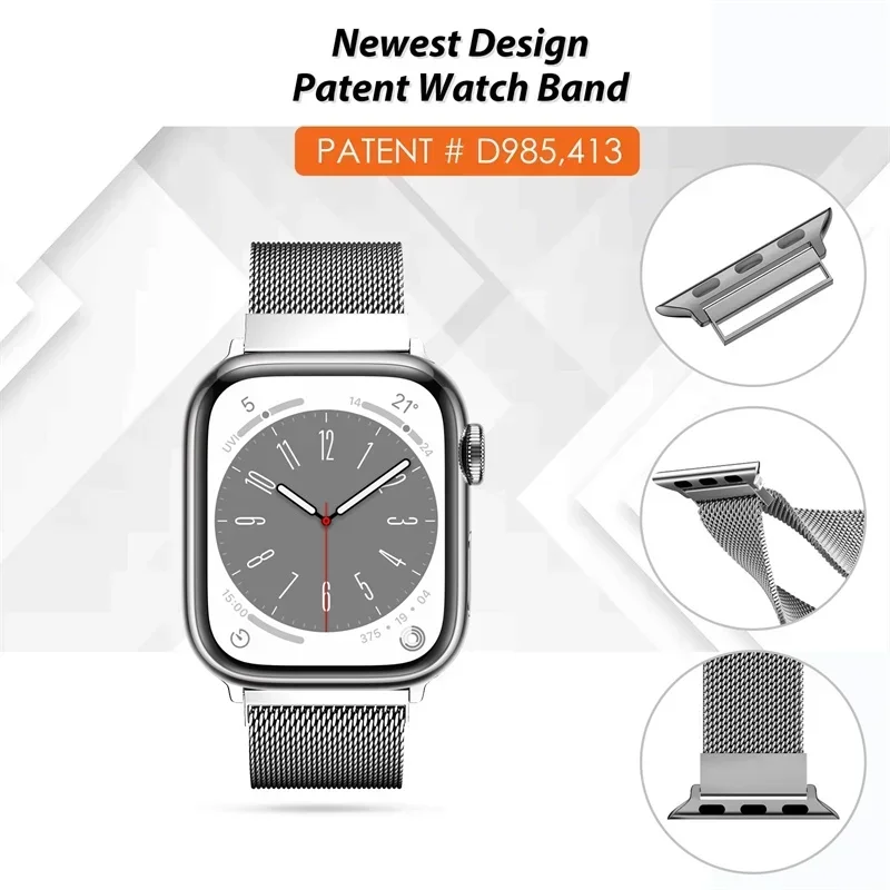 Milanese Loop for apple watch  - Smartwatch Watch Accessories For Women recension och pris