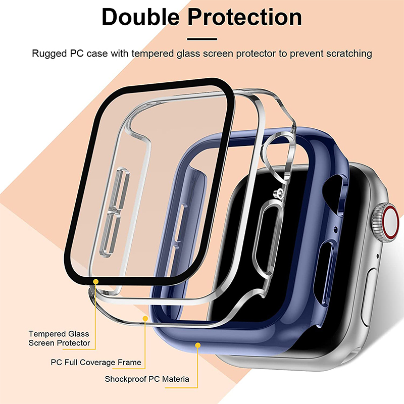 Tempered Glass+cover For Apple - Smartwatch Icon recension och pris