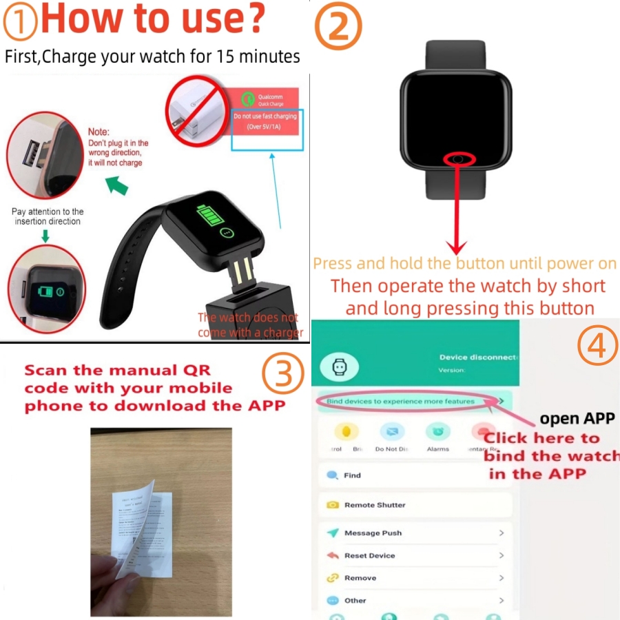 Smart Watch Message Remind Mus - Smartwatch X12 recension och pris