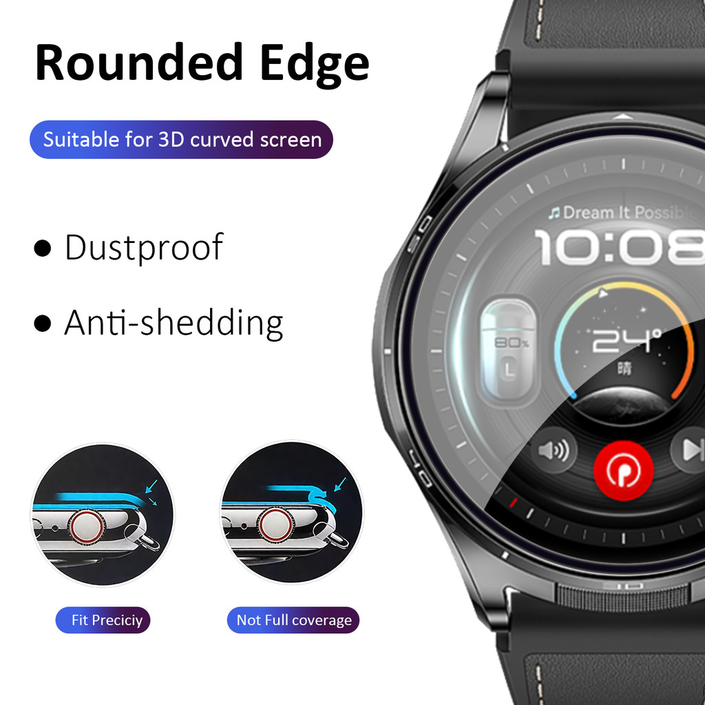 1-5PCS 3D Curved Full Coverage - Watch Face Protector recension och pris