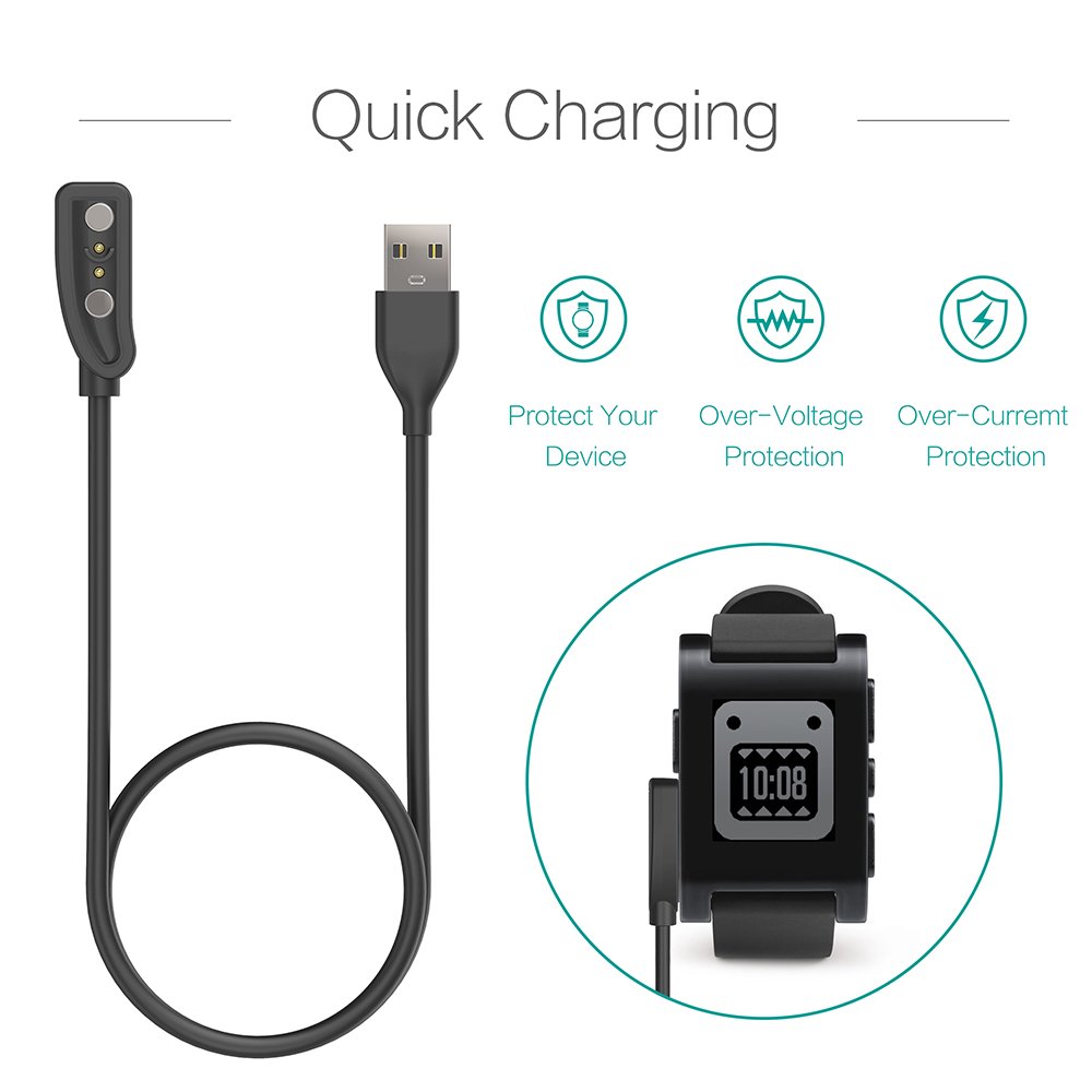 2-Pack Charger for Pebble Clas - Pebble Smartwatch Accessories recension och pris