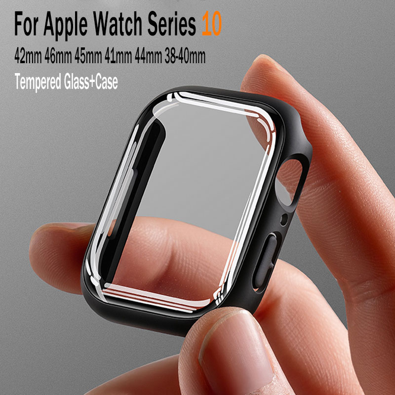 Tempered Glass+Cover For Apple - Watch Face Protector recension och pris