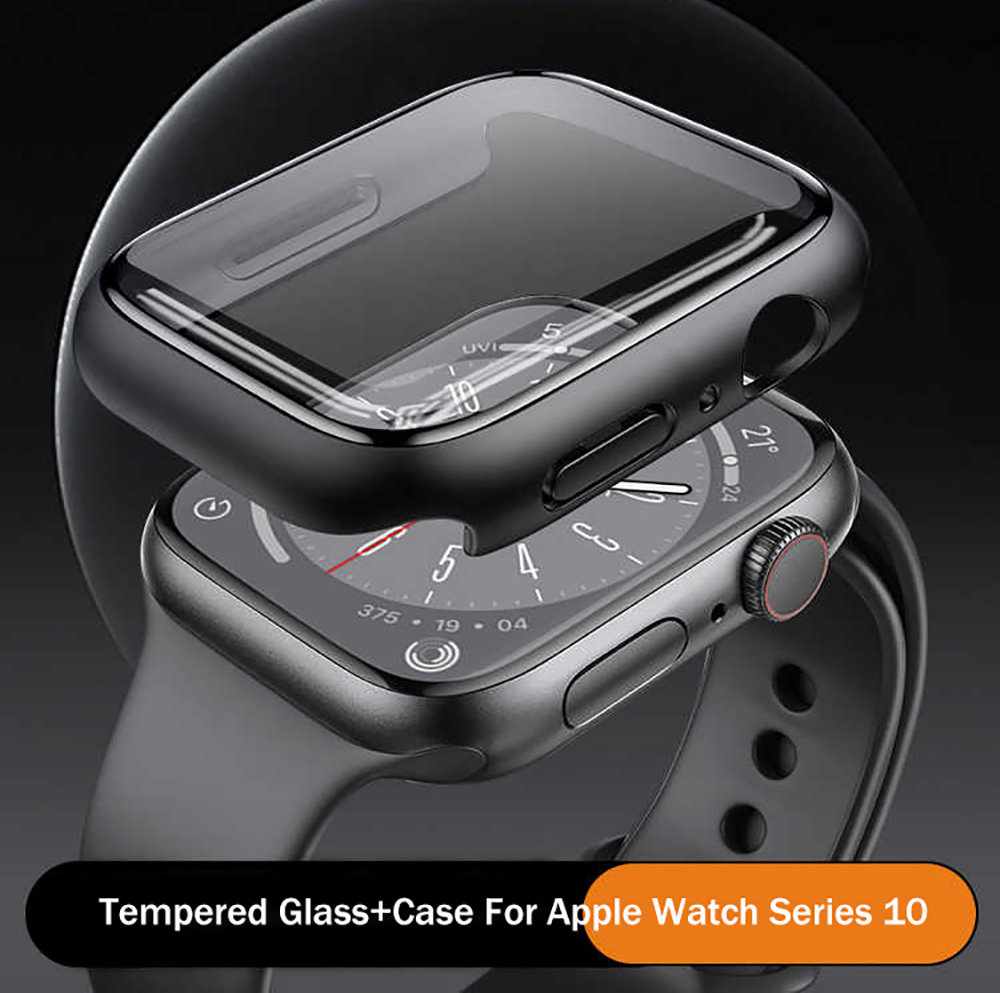 Tempered Glass+Cover For Apple - Watch Face Protector recension och pris