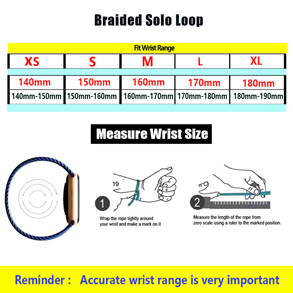 Strap for Mi band 7 6 5 Nylon  - Solo Loop Strap recension och pris