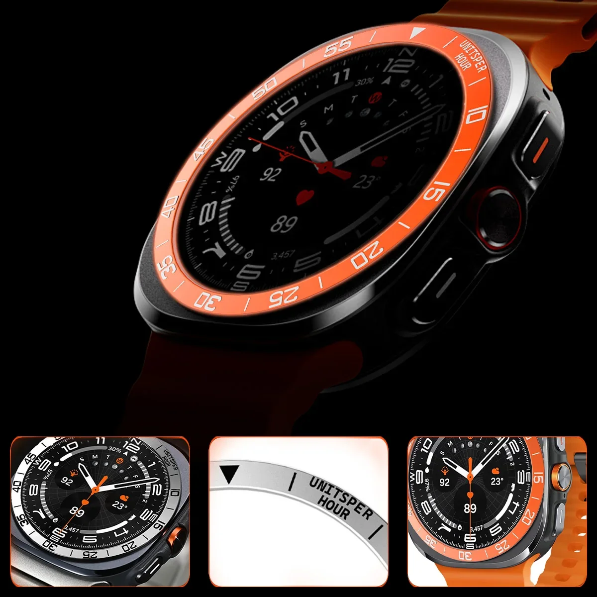 Metal Cover Bezel Ring Case Fo - Android Smartwatch Accessories recension och pris
