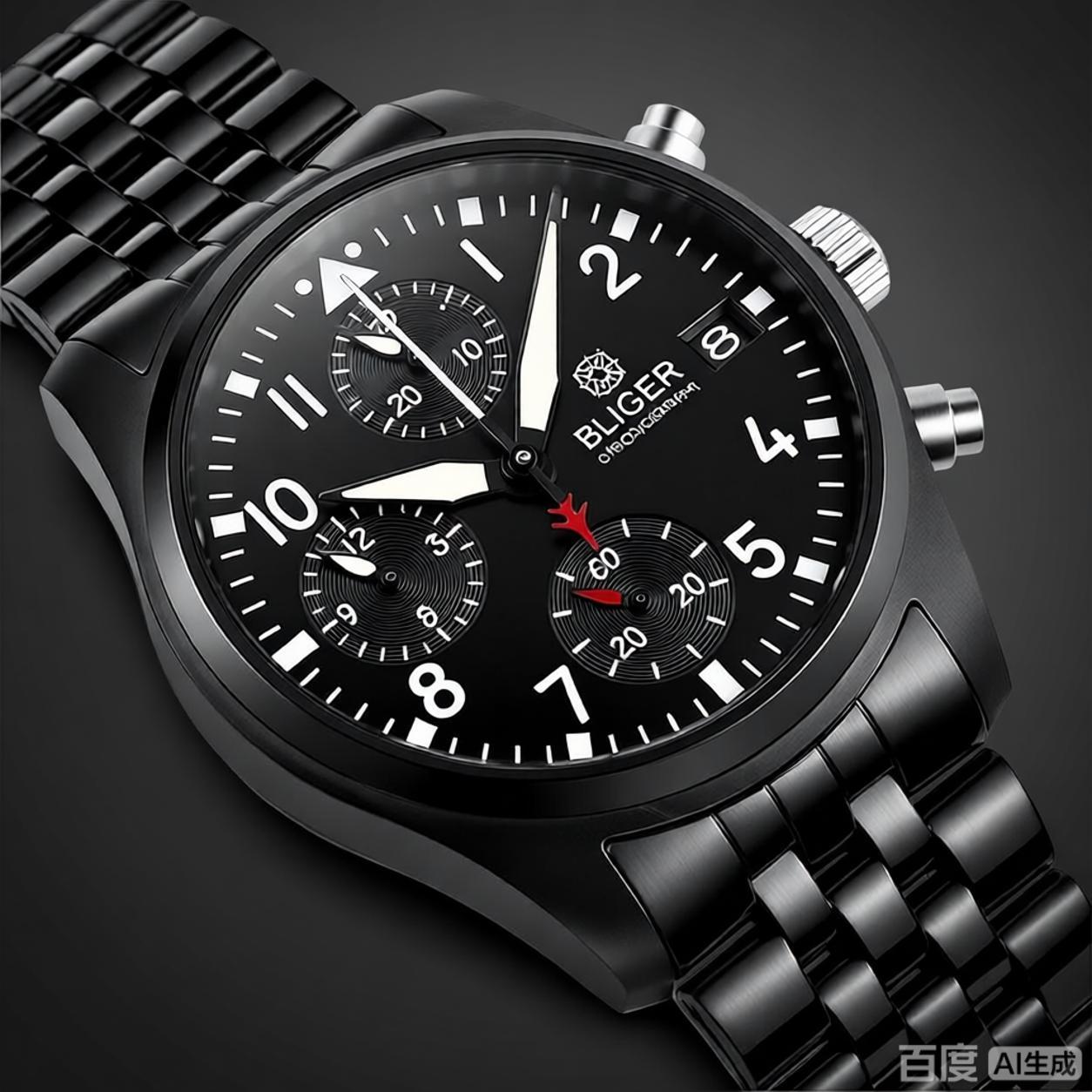 BLIGER Full Black Brushed 38mm - Accessories With Watch recension och pris