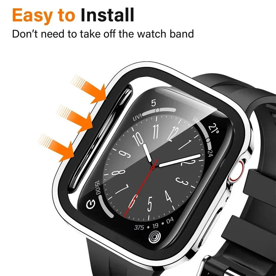 Glass+cover For Apple Watch ca - Smartwatch Watch Accessories For Women recension och pris