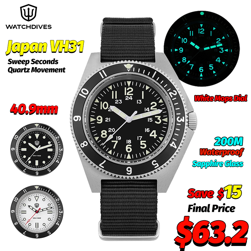 Watchdives WD1972 Quartz Watch - Accessories With Watch recension och pris