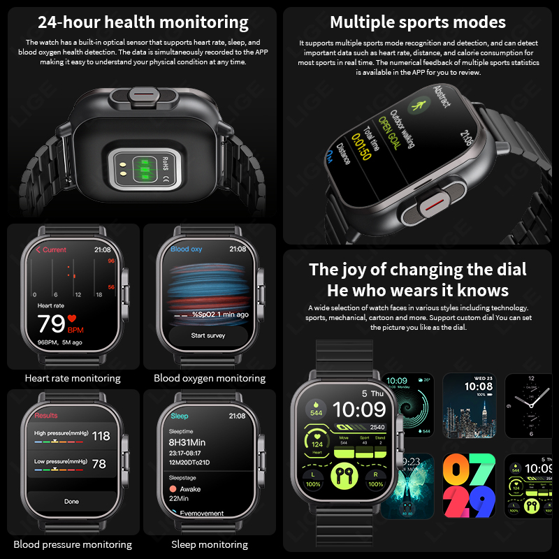 NFC Smart Watch TWS 2-in-1 Hea - Smartwatch Headset recension och pris