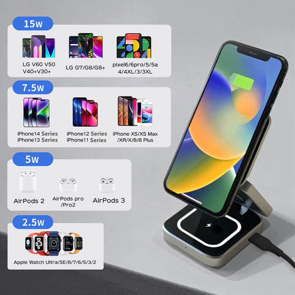 Foldable Magnetic Wireless Cha - Smartwatch Ac recension och pris
