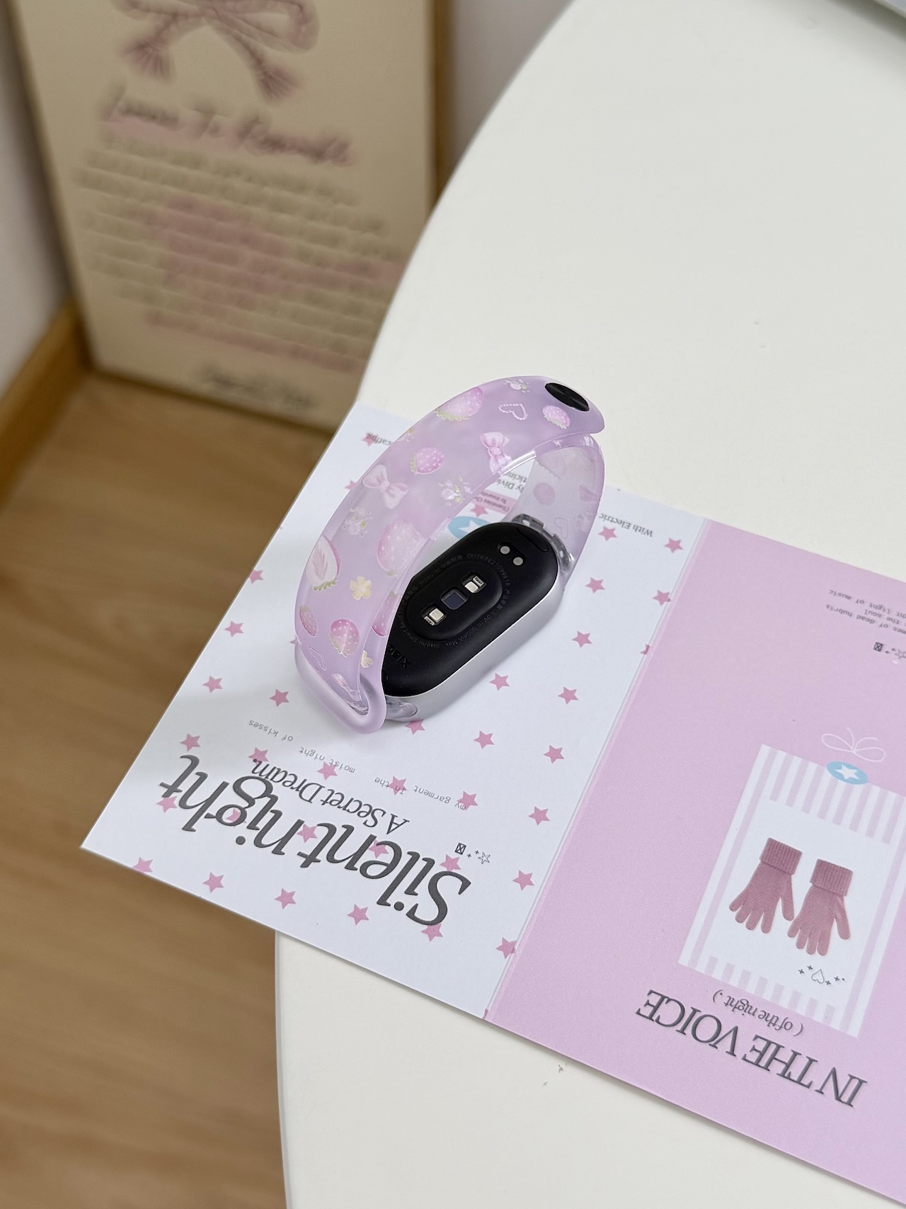 Super Cute Strawberry Bow Prin - Android Smartwatch Accessories recension och pris