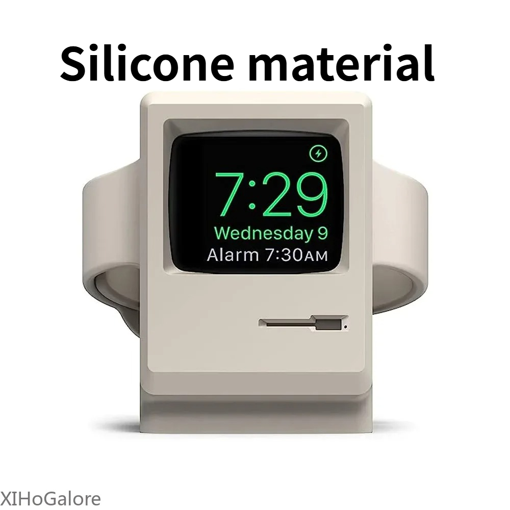 Retro Computer Pattern Silicon - Watch Charging Dock recension och pris